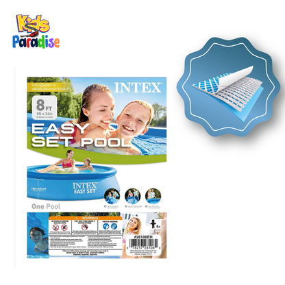 Backyard Oasis Upgrade – Intex 8ft Easy Set Inflatable Pool | 28106 (8' x 24")