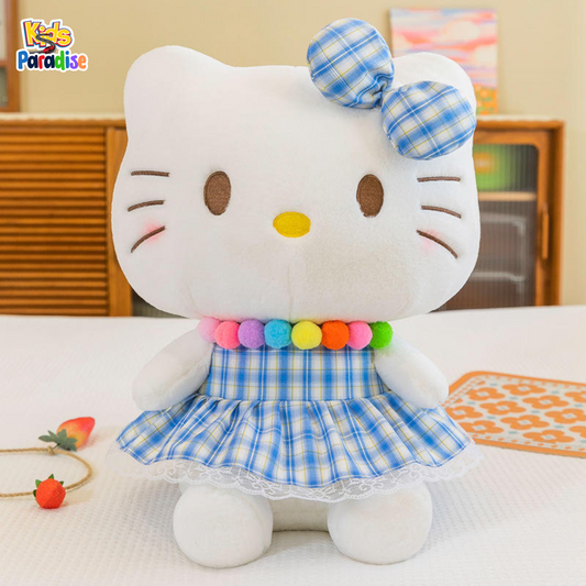 18 inch 45cm Hellow Kitty Frock Lovely Soft Blue Purple Pink Stuffed Plush Frock Toy Cute Gift