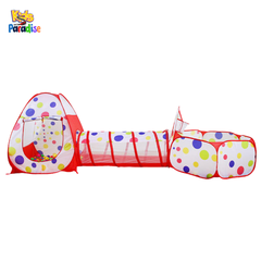 3-in-1 Pop-Up Kids Play Tent with Tunnel & Ball Pit – Indoor/Outdoor Adventure