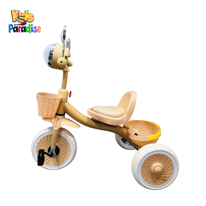 Vintage Style Kids Musical Tricycle with Chrome Mirrors 698