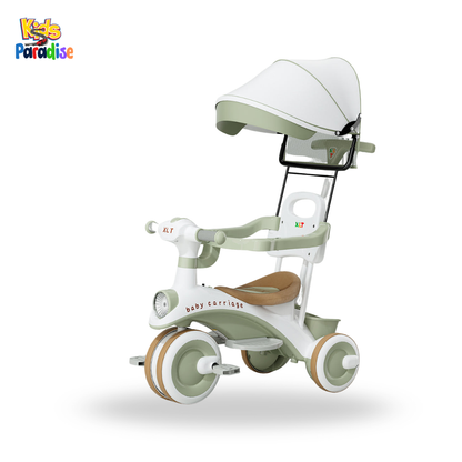 Kids Tricycle BD244 – 3-Wheel Push-Trike with Sun Canopy & Safety Guard