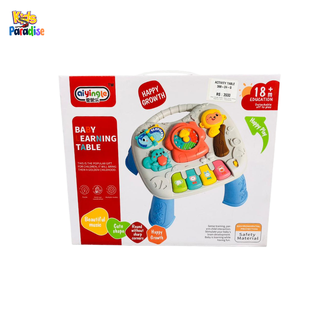 Aiyingle Baby Learning Table – Interactive 2-in-1 Musical Activity Center 368-24-G