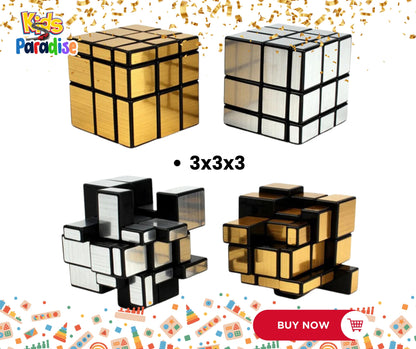 Mirror Cube Collection - 3x3 Gold Silver Magic Puzzle