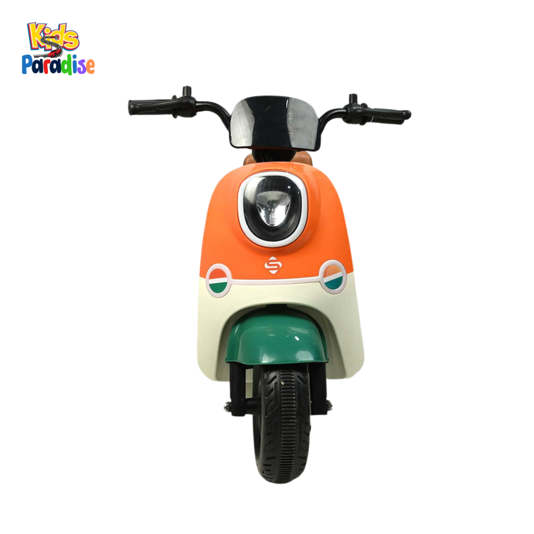 Ride-On Bike for Kids – Electric Motorcycle Scooter/Vespa with LED Lights & Music Best Price in Pakistan