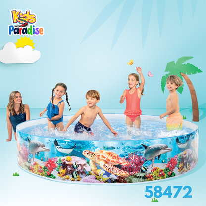 Dive Into Deep Blue – Intex Deep Blue Sea SnapSet Pool 96x15in | 58472