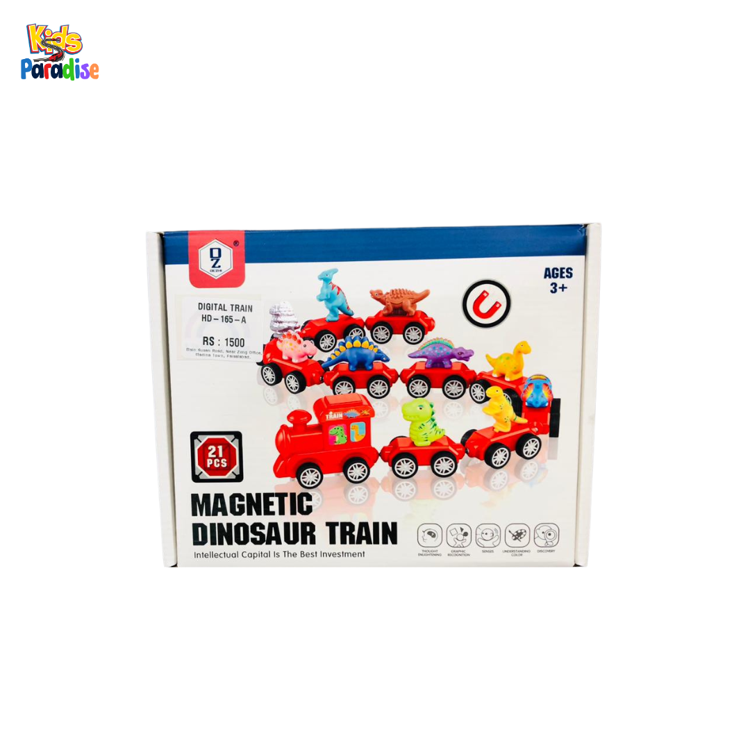 Magnetic Dinosaur Train – 21-Piece Prehistoric Learning Adventure HD-165-A