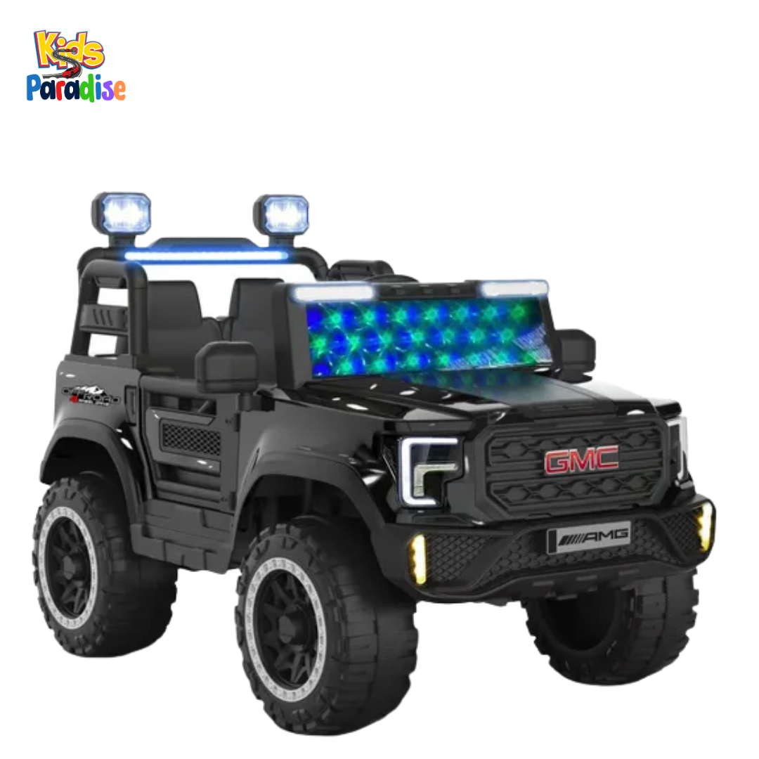 Kids Electric Ride-On Racing Car – Battery Powered Driving Car with Lights, Music & Parental Remote Control