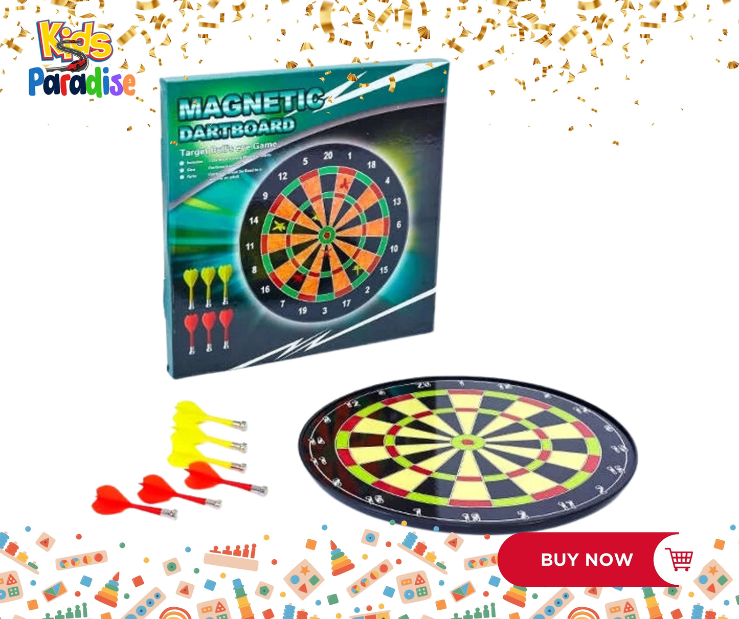 Magnetic Dart Board Game - 16 Inches