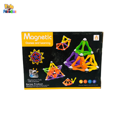 Magnetic Games and Learning: 88-Piece Building Set BL-771-1AQ
