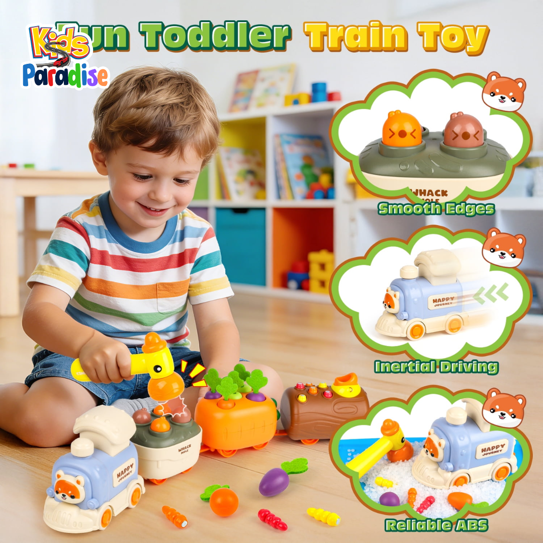 4-in-1 Fun Puzzle Toddler Train D-126