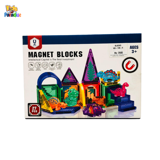 Dinosaur Magnet Blocks: Creative Engineering Set HD-145-A
