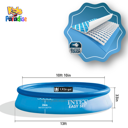 Premier Family Pool Experience – Intex 13ft x 33in Easy Set Pool | 28143 (13' x 33")