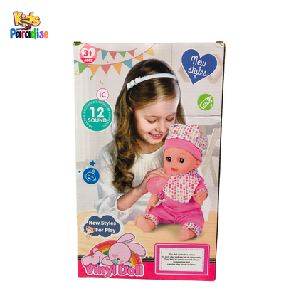 14-inch Baby Doll with Sound – Interactive Realistic Baby Doll for Kids