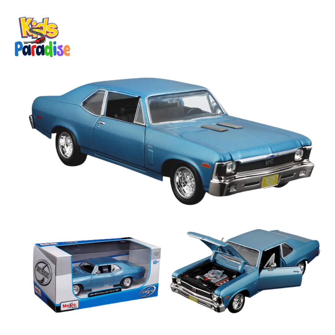 Maisto 1:24 1970 Chevrolet Nova SS - Blue