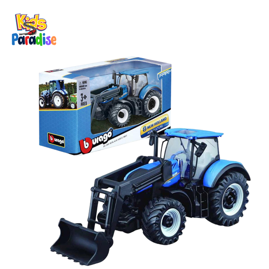 Bburago 10cm New Holland Farm Tractor with Front Loader