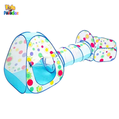 3-in-1 Pop-Up Kids Play Tent with Tunnel & Ball Pit – Indoor/Outdoor Adventure