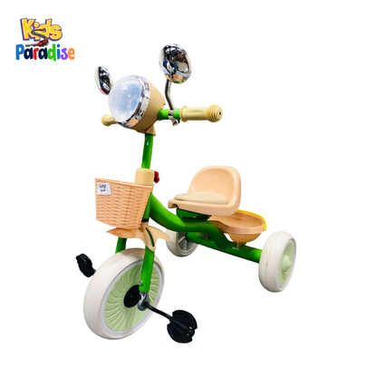 Vintage Style Kids Musical Tricycle with Chrome Mirrors 698