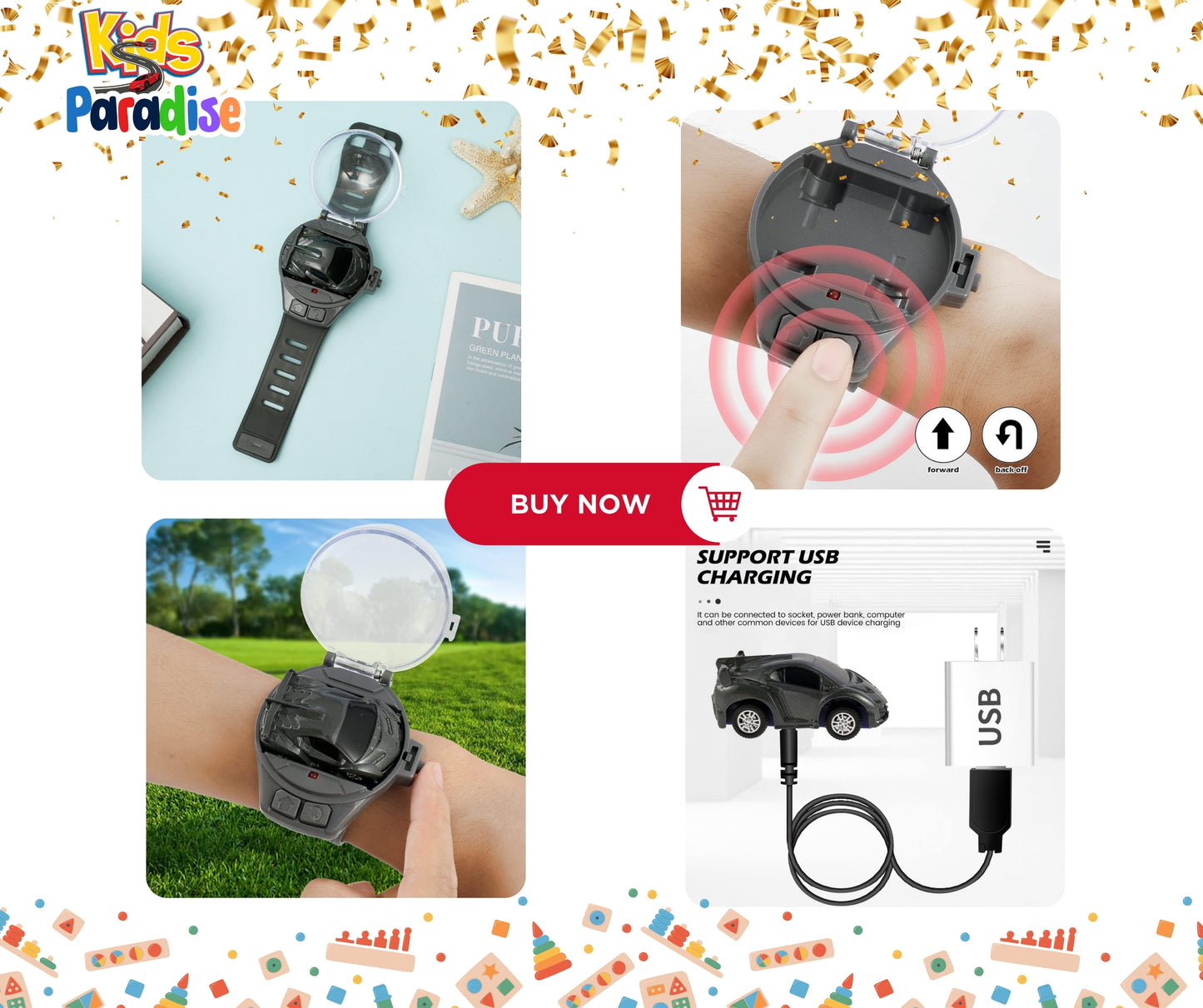 Mini Rc Watch Car Toys