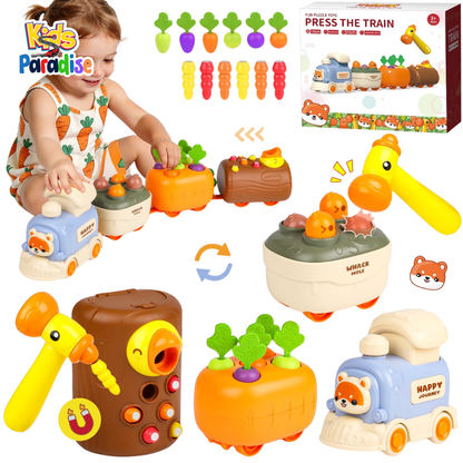4-in-1 Fun Puzzle Toddler Train D-126
