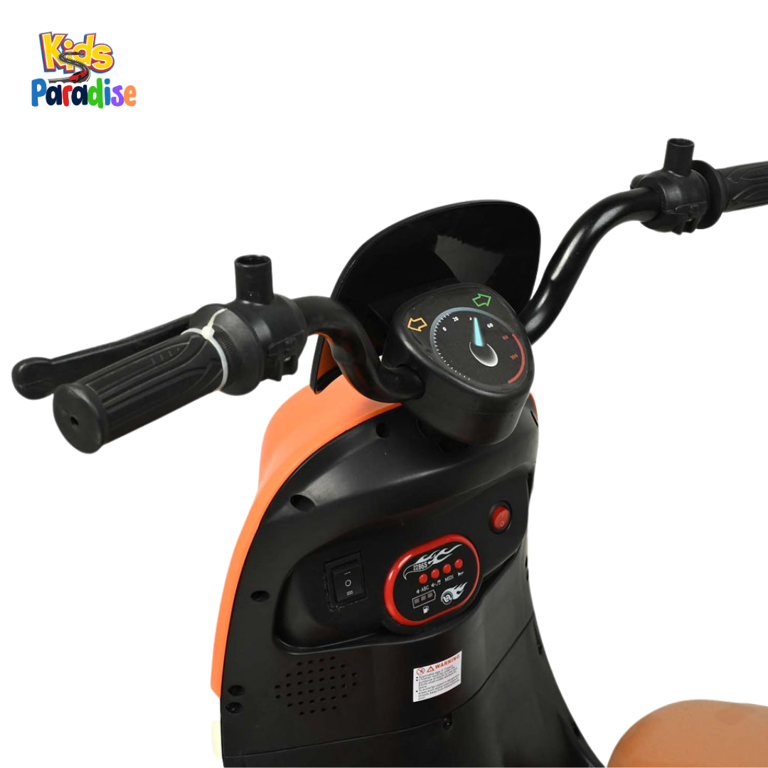 Ride-On Bike for Kids – Electric Motorcycle Scooter/Vespa with LED Lights & Music Best Price in Pakistan