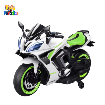 R9 Kids Electric Ride-On Bike – 12V Rechargeable Battery Motorcycle for Toddlers & Kids