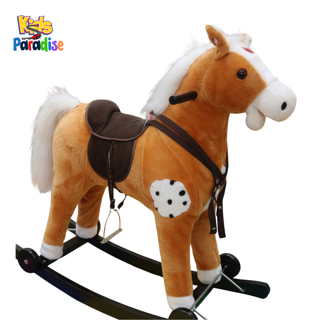 Kids Plush Rocking Horse Large
