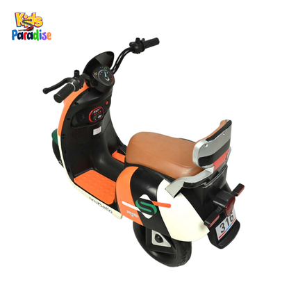 Ride-On Bike for Kids – Electric Motorcycle Scooter/Vespa with LED Lights & Music Best Price in Pakistan
