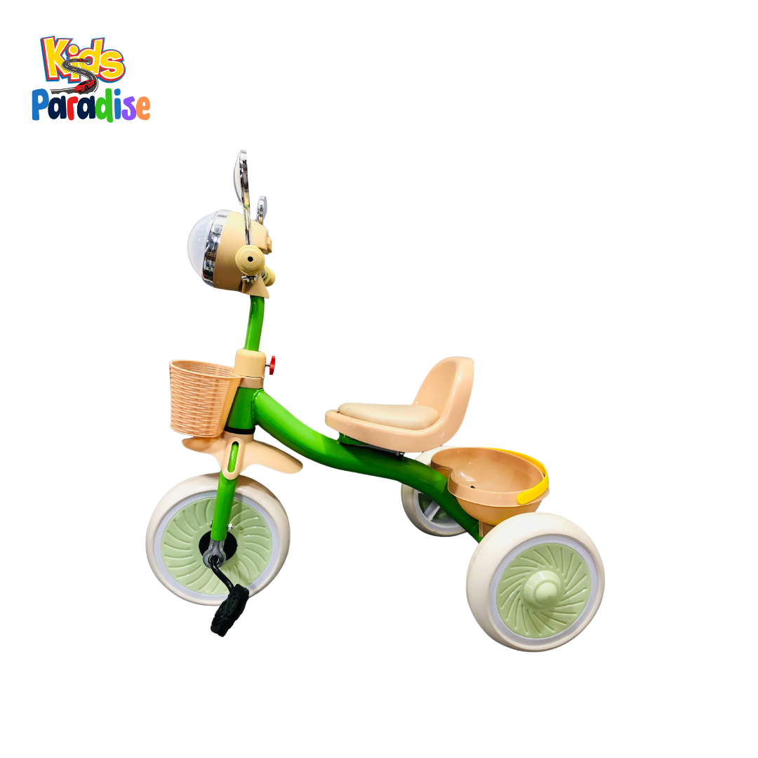 Vintage Style Kids Musical Tricycle with Chrome Mirrors 698