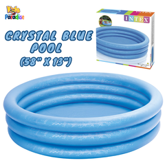 INTEX 4.8-FT Crystal Blue Inflatable Swimming Pool  (58" X 13") 58426