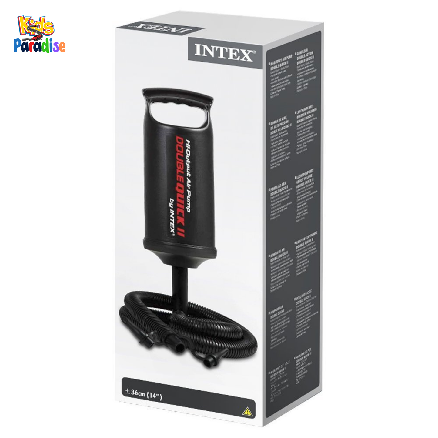 INTEX 14 inch Hi-Output Air Pump Double Quick Hand Pump 68614 (36CM)