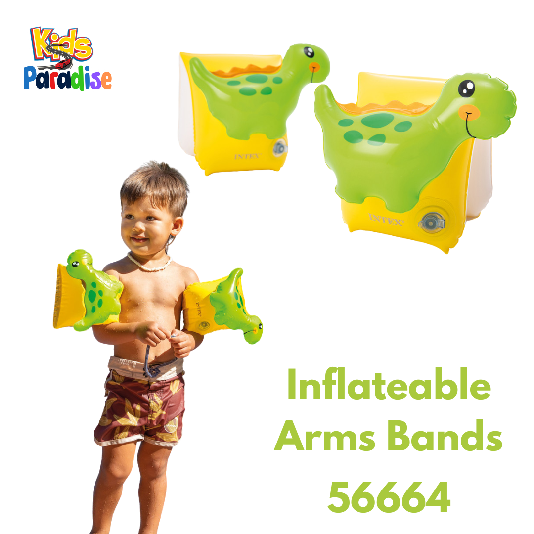 Dino-Safe in the Water – Intex Dinosaur Arm Bands | 56664