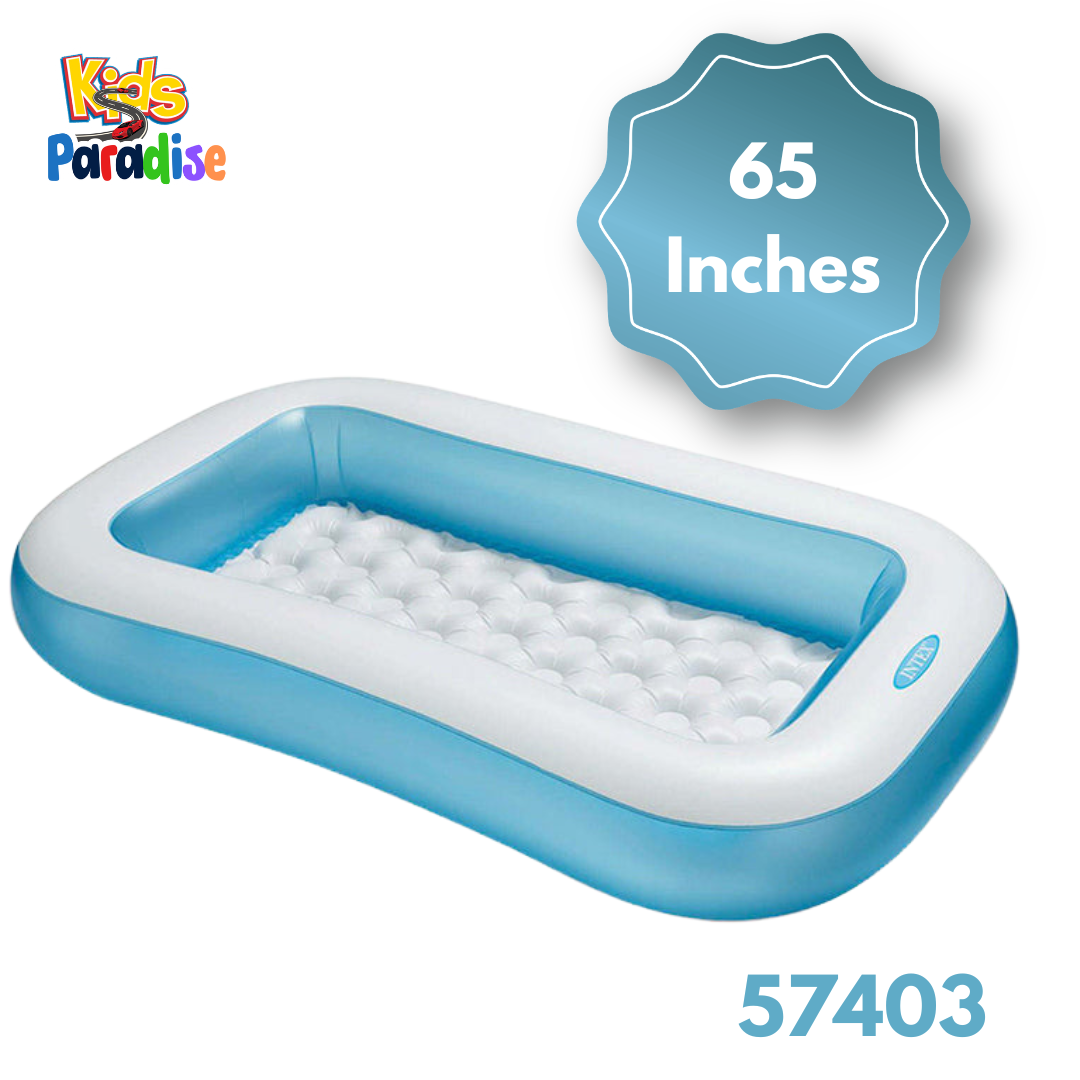 Compact Summer Cool-Down – Intex Rectangular Inflatable Pool | 57403 (65" x 39" x 11")