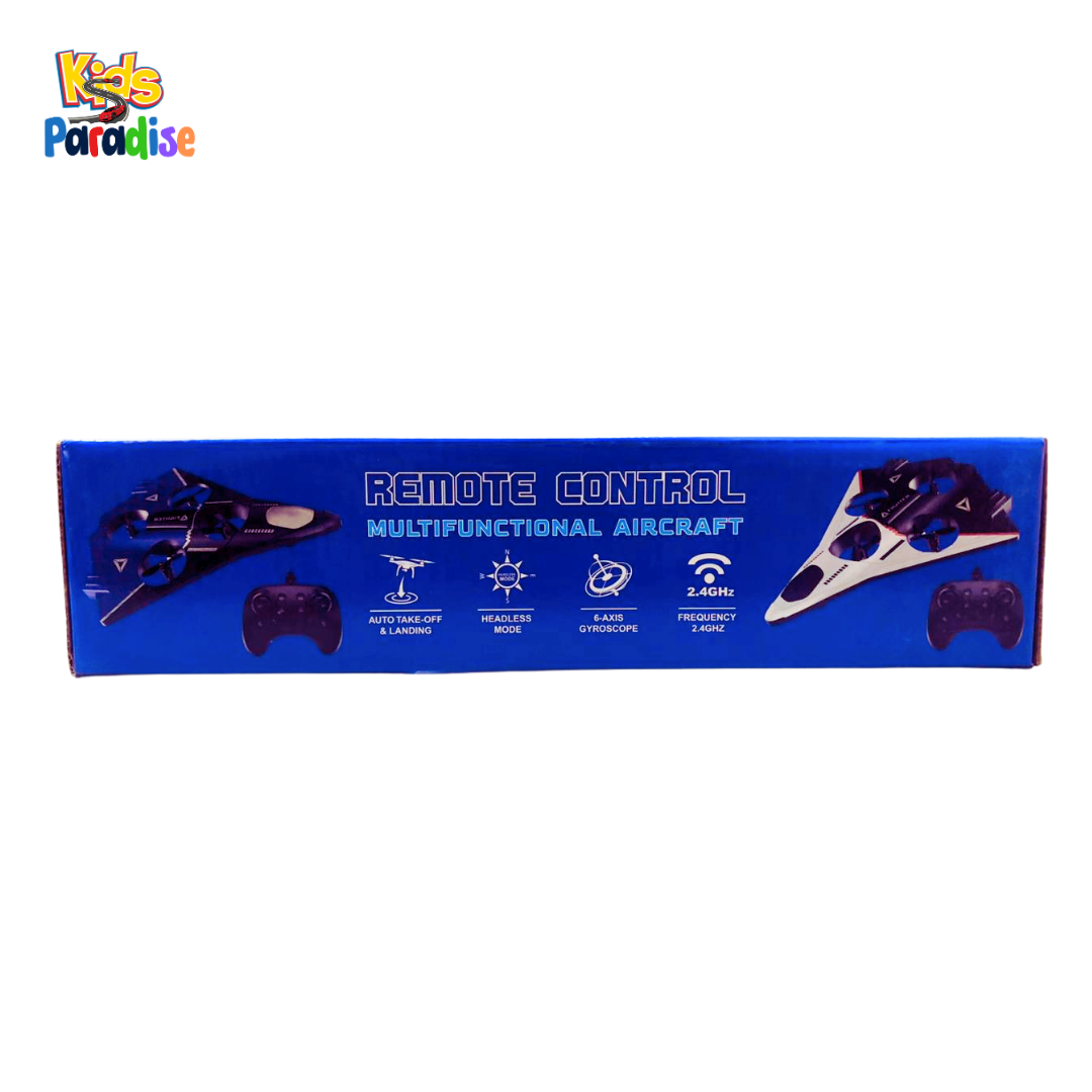 RC Fighter Jet Black – Remote Control Airplane for Kids | Lightweight Glider Jet Toy