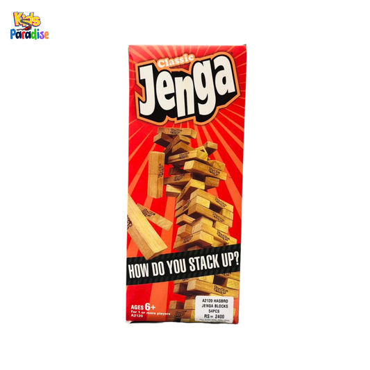 Classic Jenga Wooden Stacking Blocks Family Board Game