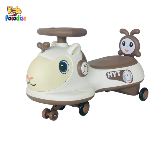 Animal Twister / Swing Car – Cream & Brown