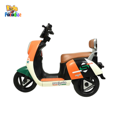 Ride-On Bike for Kids – Electric Motorcycle Scooter/Vespa with LED Lights & Music Best Price in Pakistan