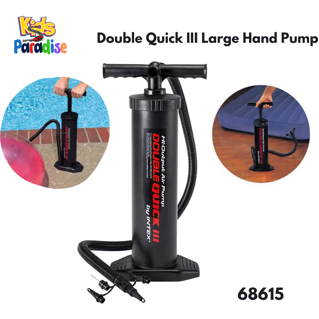 Power Inflation by Hand – Intex Double Quick III Large Hand Pump | 68615