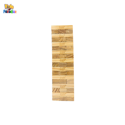 Classic Jenga Wooden Stacking Blocks Family Board Game