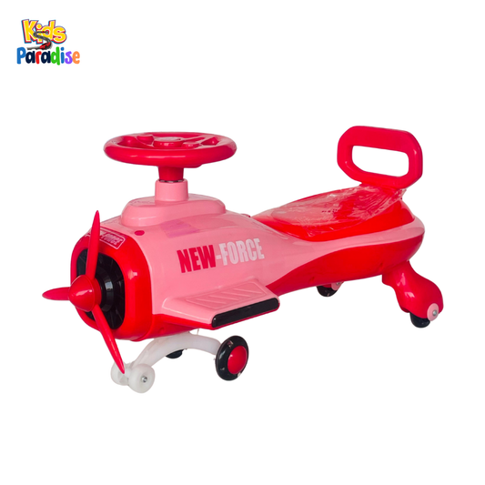 Aircraft Ride-On Swing Car / Twister – LED Music Edition