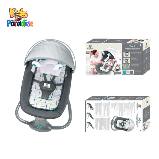 Mastela 8105 Deluxe 3-in-1 Electric Auto Swing & Bassinet