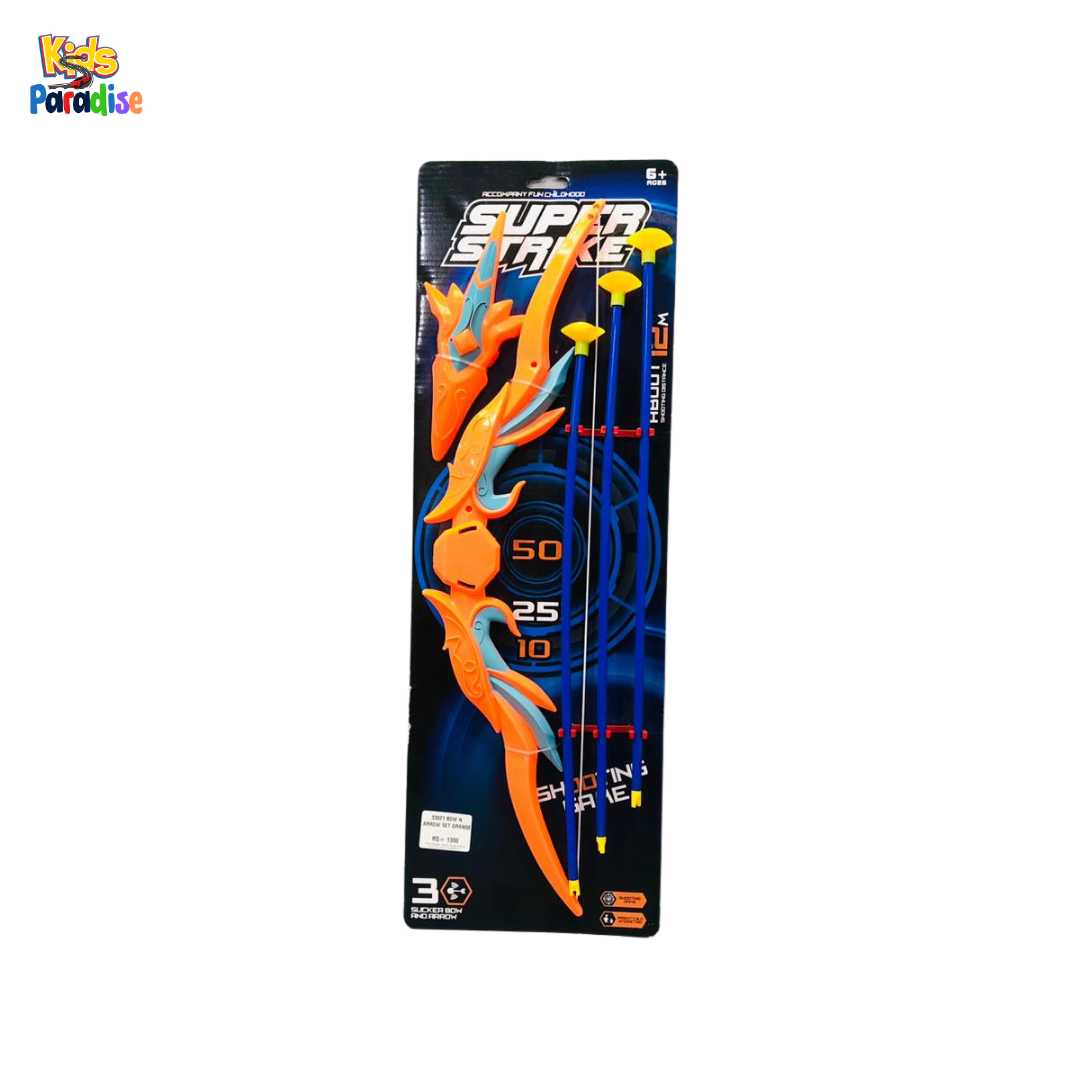 Super Strike Archer Orange Shooting Game with Suction Cup Arrows