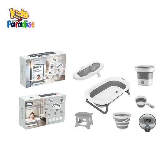 BT-96-1CB 6 in 1 Smart Temperature Foldable Baby Bath Tub Set