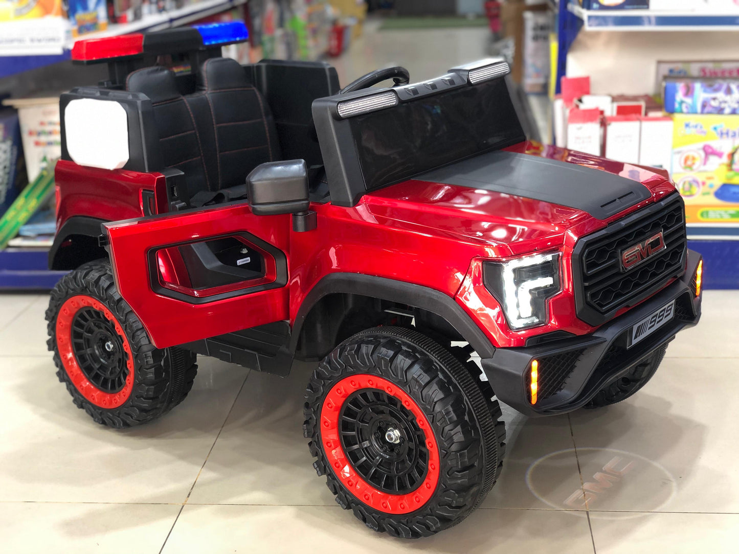 Police Jeep 12V Kids Ride-On Car