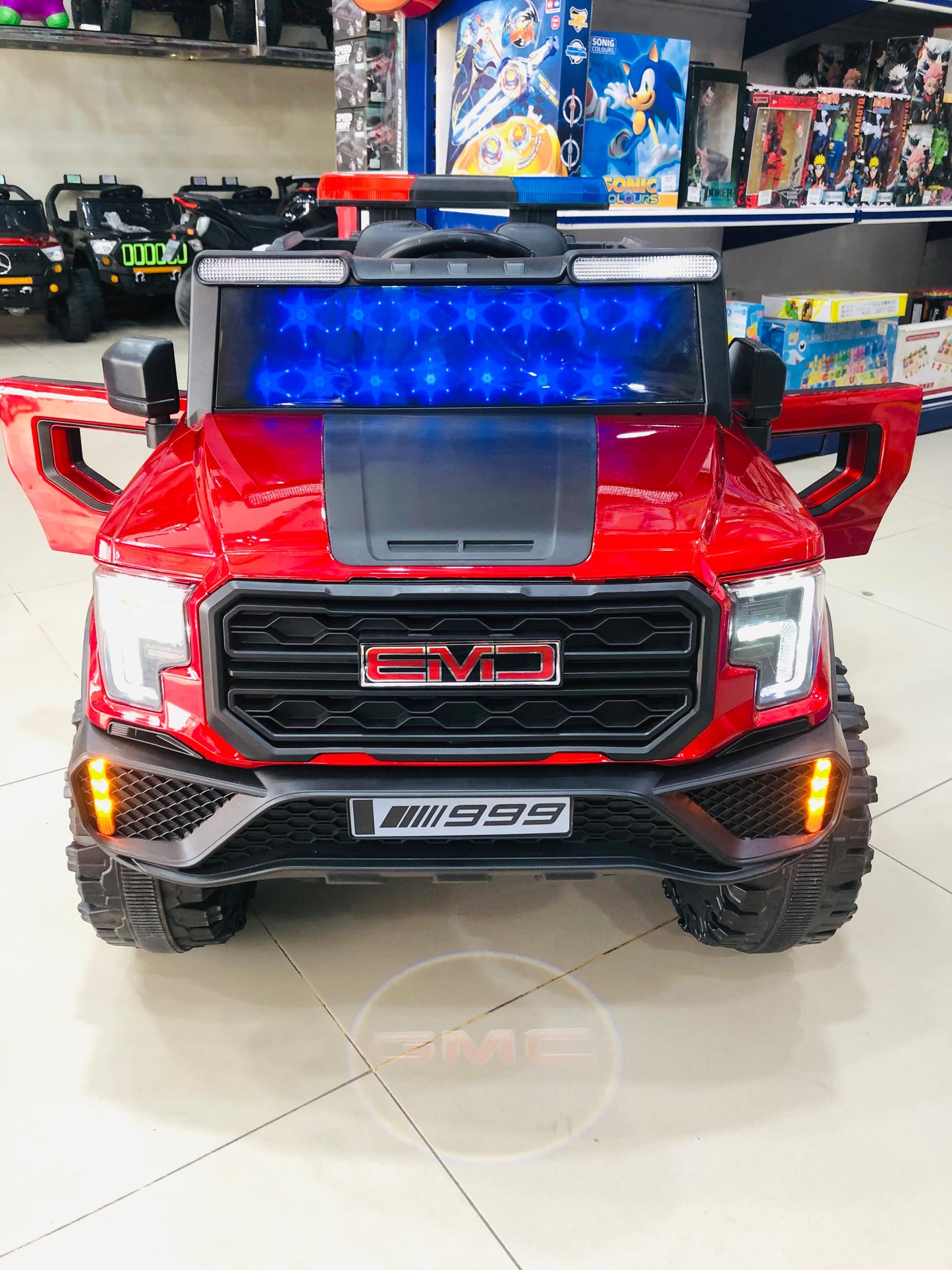 Police Jeep 12V Kids Ride-On Car