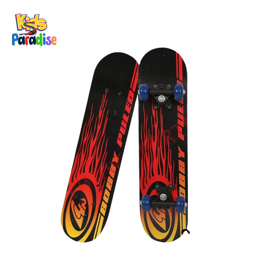 SKT-1705P Small Plastic Skateboard for Kids (Flame Edition)