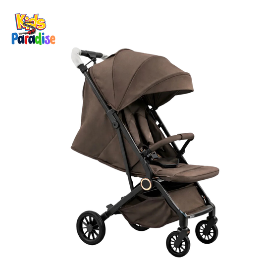 Compact Foldable Travel Baby Stroller (Model: 313 - Mocha Brown)