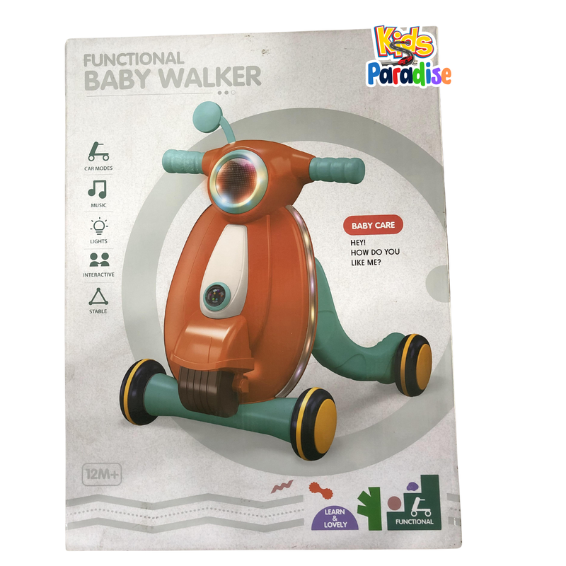 Multifunctional First Step Activity Walker with Music & Light | Orange