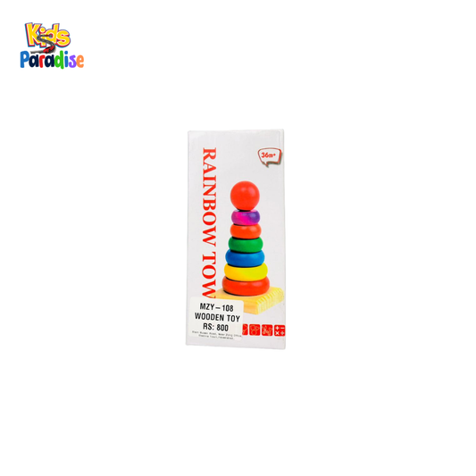 MZY-108 Rainbow Tower Wooden Toy