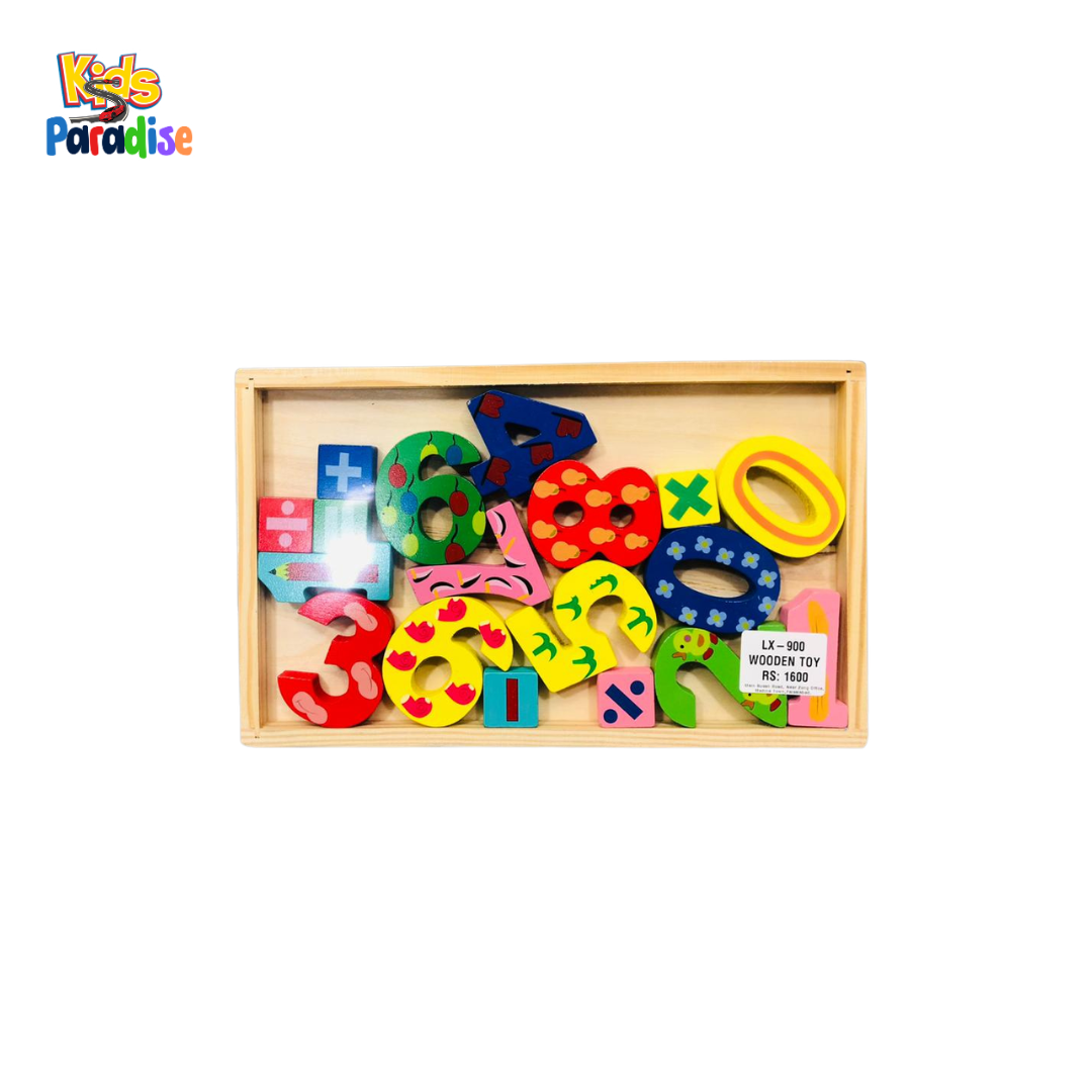 LX-900 Wooden Number & Math Symbol Set – Kids Paradise by Seerat