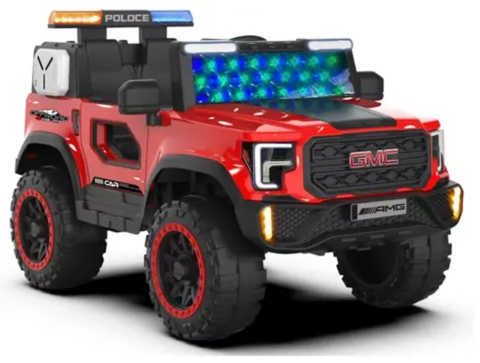 Police Jeep 12V Kids Ride-On Car